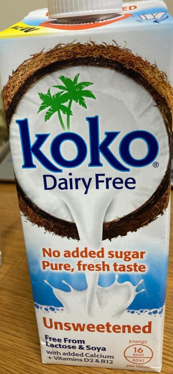 Фото - unsweetened coconut drink with calcium and vitamins KoKo