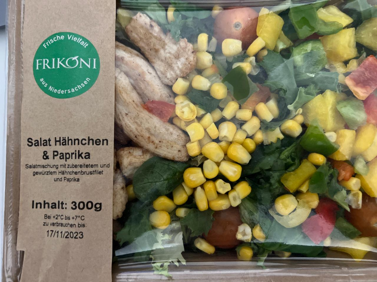 Фото - Салат з куркою та овочами Salat Hahnchen & Paprika Frikoni