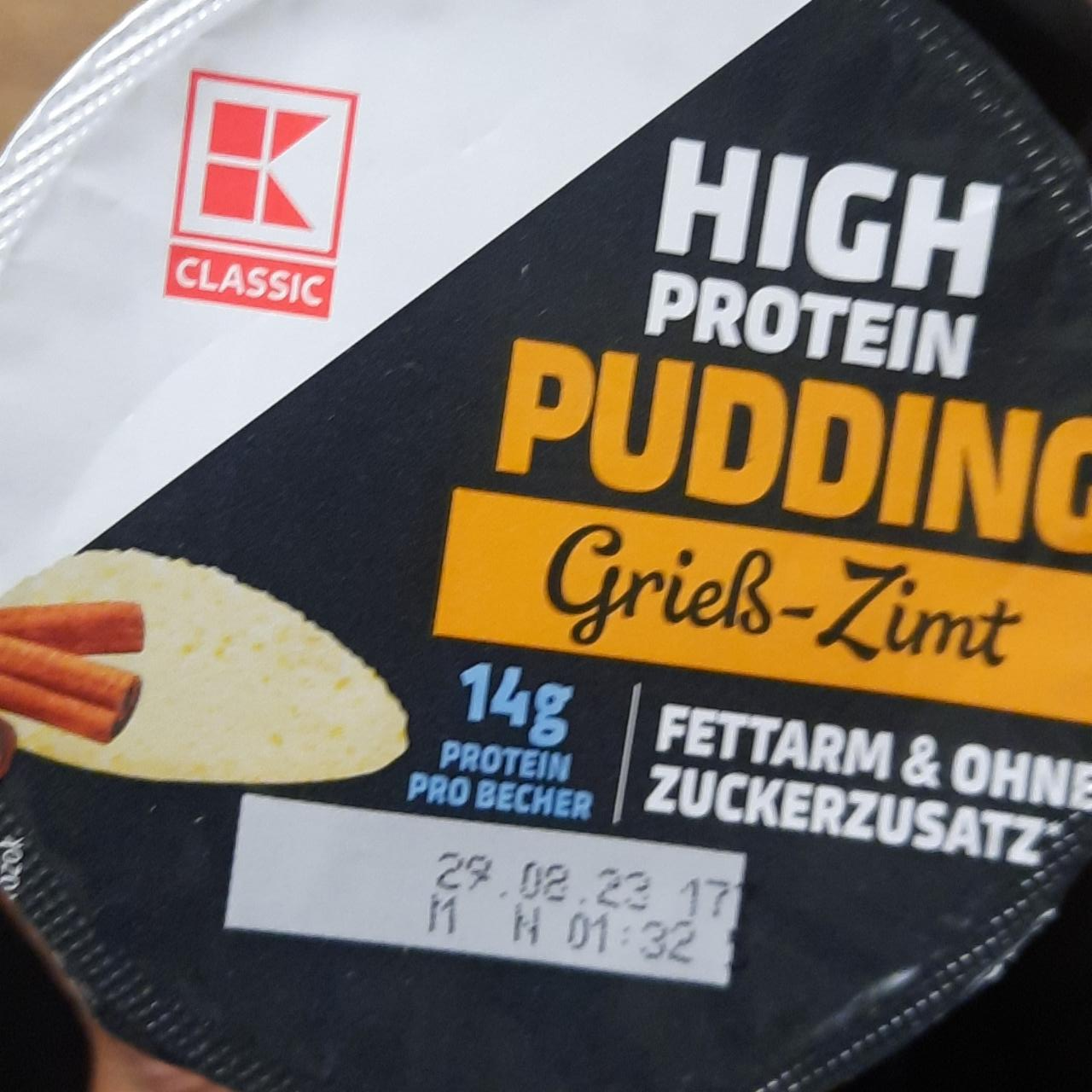 Фото - High protein pudding Greiss-Zimt K-Classic