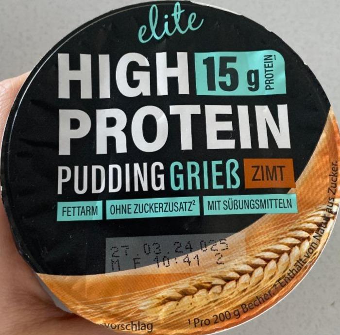 Фото - High protein pudding griess zimt Elite