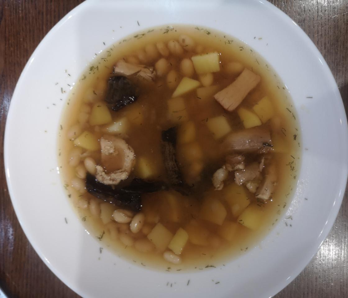 Фото - суп квасолевий з грибами