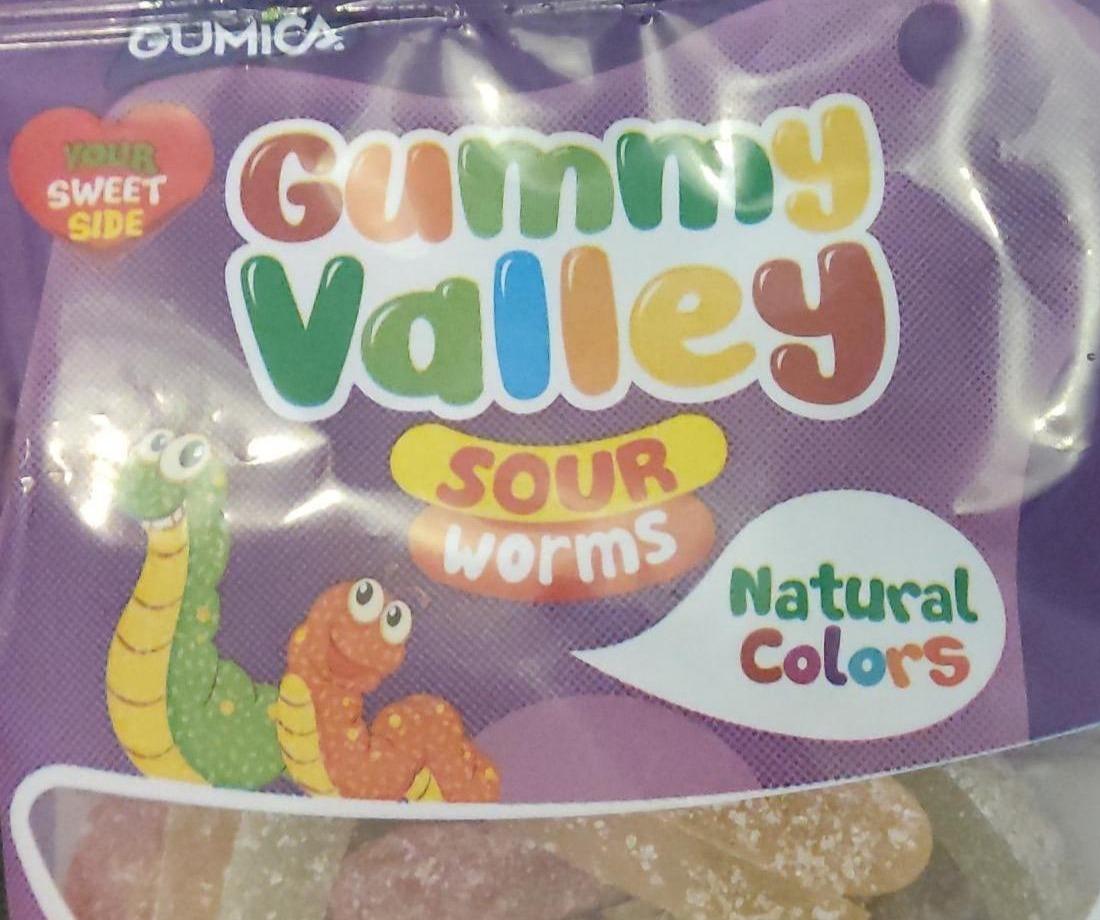 Фото - Жувальні цукерки Хробачки Valley Gummy Worms Gumica Gummy Valley