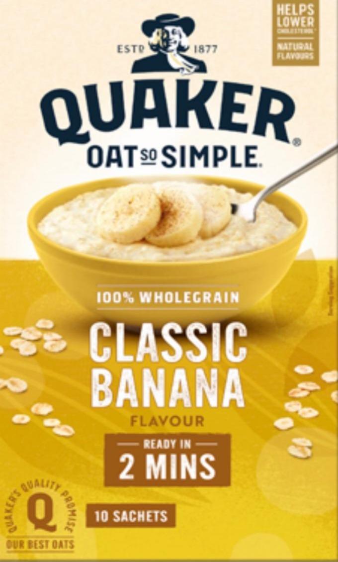 Фото - Oat so simple blueberry and banana Quaker