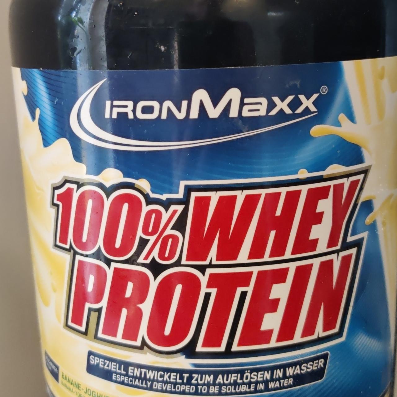Фото - Протеїн 100% зі смаком бананового йогурту Whey Protein IronMaxx