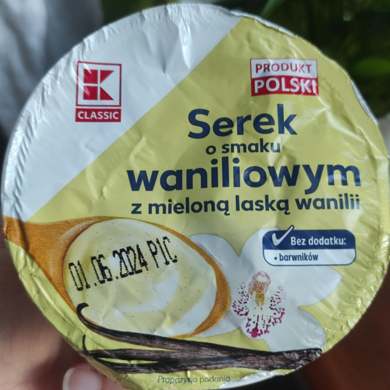 Фото - Serek o smaku waniliowym z mieloną łaską wanilii K-Classic