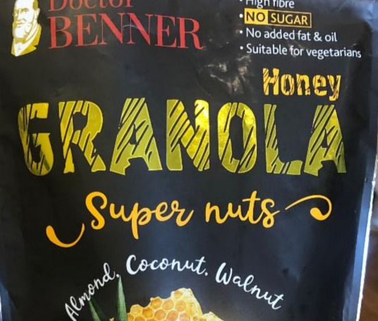 Фото - Гранола Super nuts Almond Coconut Walnut Doctor Benner