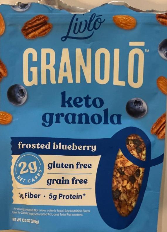Фото - Keto granola frosted blueberry Granolo
