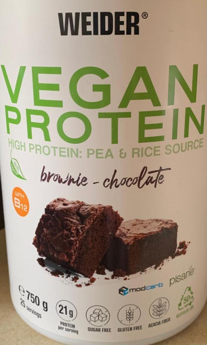 Фото - Vegan Protein Brownie Chocolate Weider