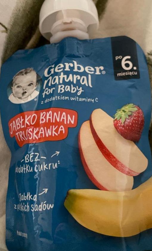 Фото - Natural for Baby Jabłko banan truskawka Gerber