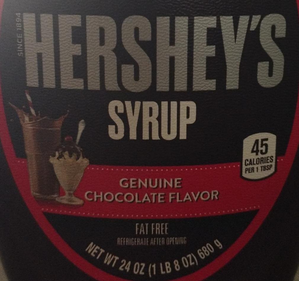 Фото - Syrup Fat Free Genuine Chocolate Flavor Hershey's
