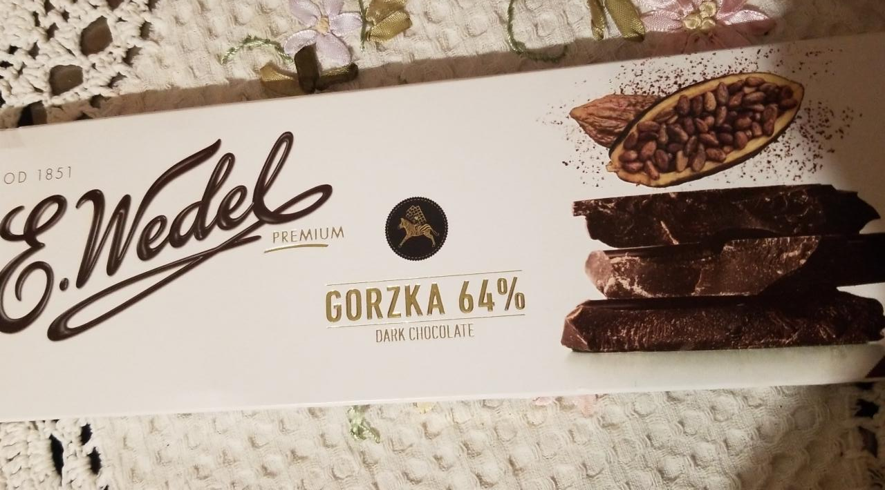 Фото - Шоколад 64% чорний Dark Gorzka Lotte Wedel