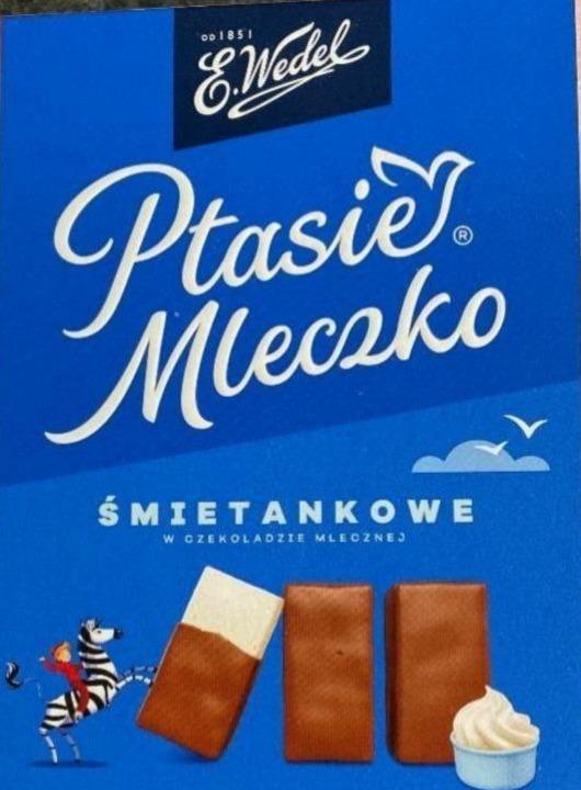 Фото - Зефір вершкового смаку в молочному шоколаді Ptasie Mleczko batonik śmietankowy E.Wedel