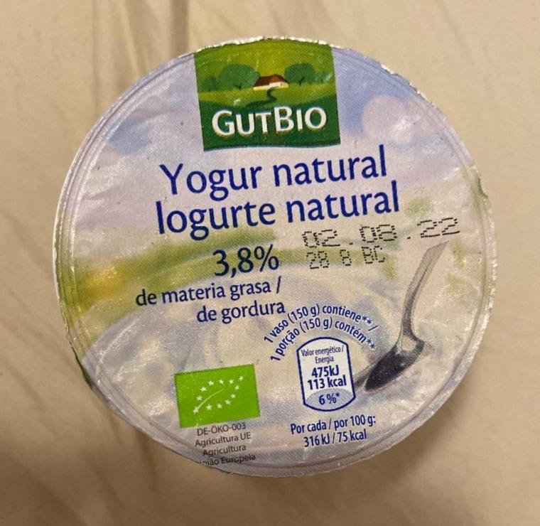 Фото - Йогурт 3.8% Yogur Natural GutBio