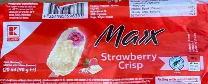 Фото - Морозиво Max Strawberry Crisps K-Classic