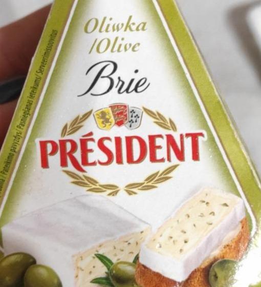 Фото - Сир з оливками Brie Olive President