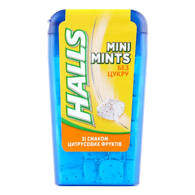 Фото - цукерки зі смаком цитрусових фруктів Mini Mints Halls