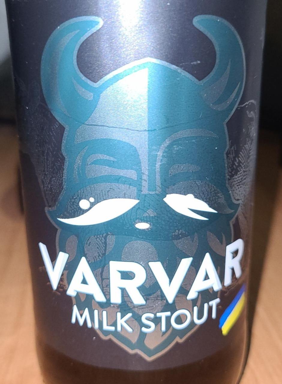 Фото - Пиво темне 6% Milk Stout Varvar