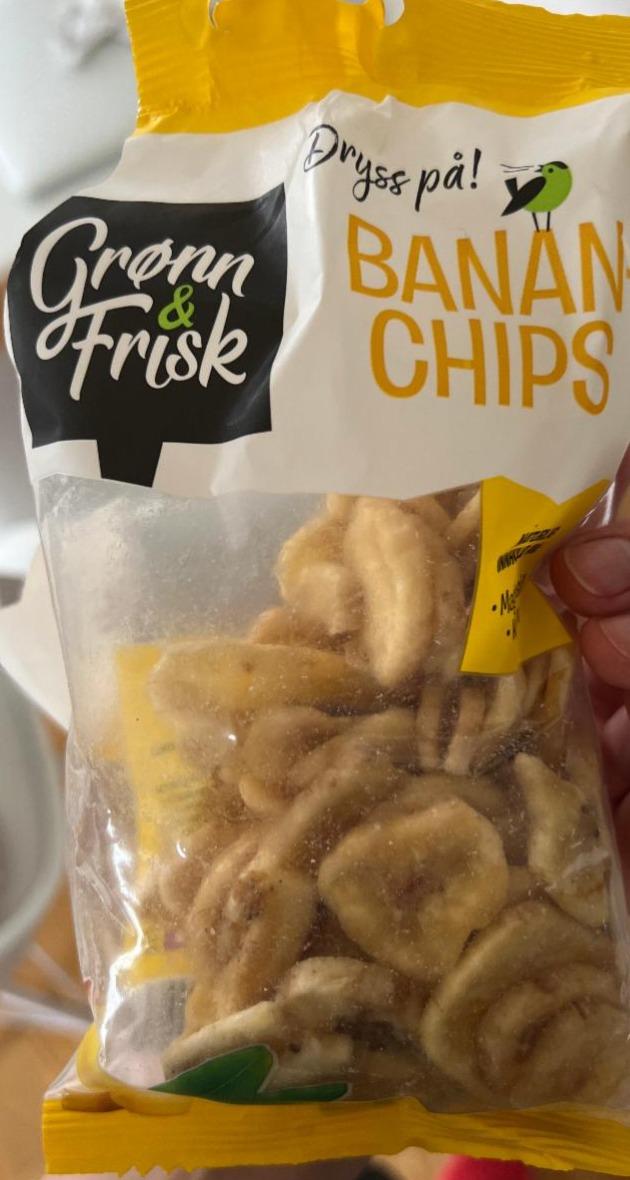 Фото - Чіпси бананові Banan Chips Gronn & Frisk