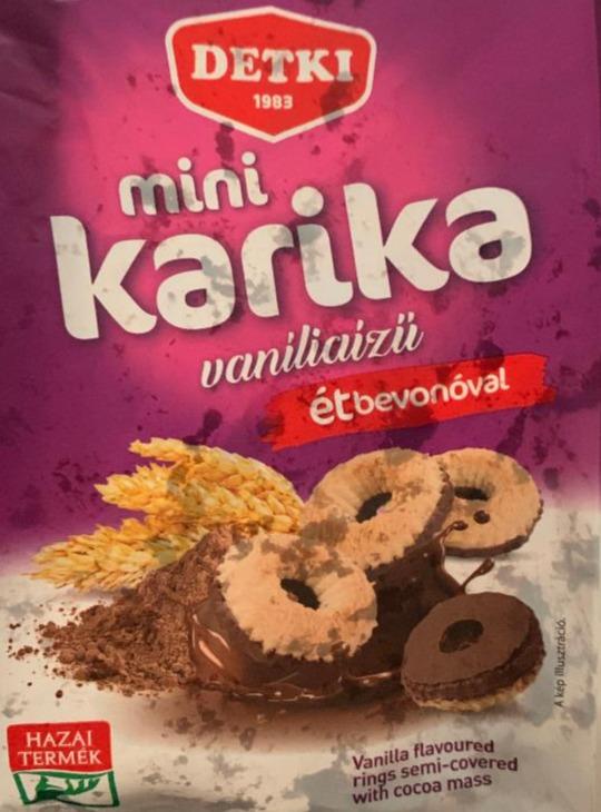 Фото - Mini Karika Vanilla Flavoured Rings Semi-Covered with Cocoa Detki