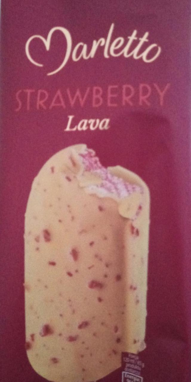 Фото - Морозиво ескімо полуниця Strawberry Lava Marletto