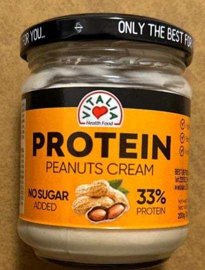 Фото - Паста арахісова протеїнова Protein Peanuts Cream Vitalia