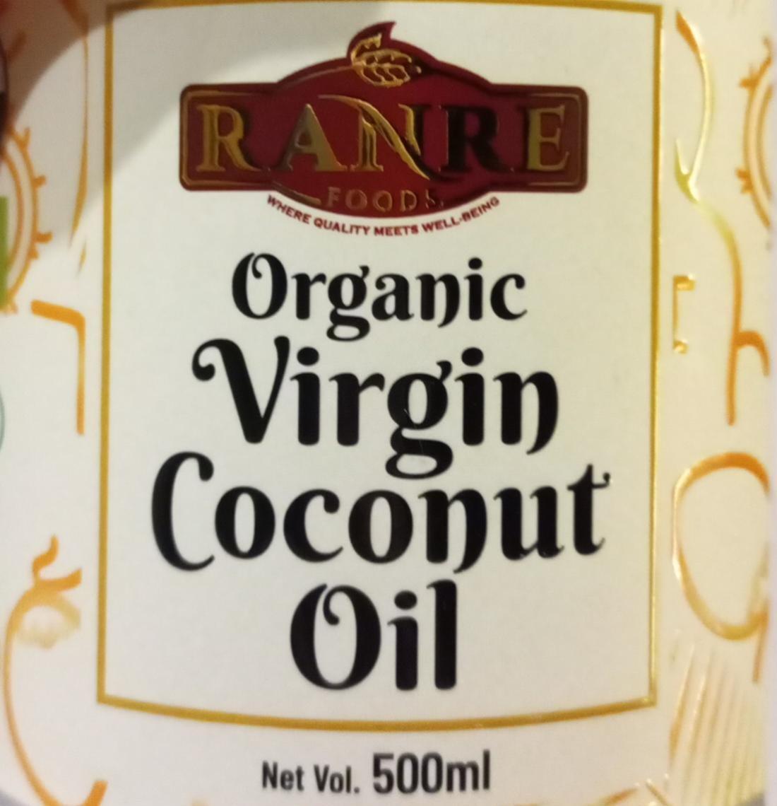Фото - Олія кокосова Organic Virgin Coconut Oil Ranre Food