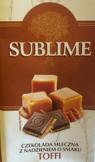 Фото - czekolada mleczna nadzieniem o smaku toffi Sublime