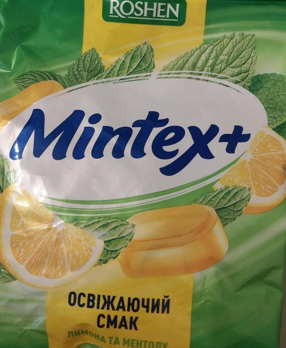 Фото - Карамель льодяникова зі смаком лимона та ментолу Mintex+ Roshen