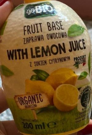 Фото - Заправка фруктова з лимонним соком Fruit Base with Lemon Juice GoBio