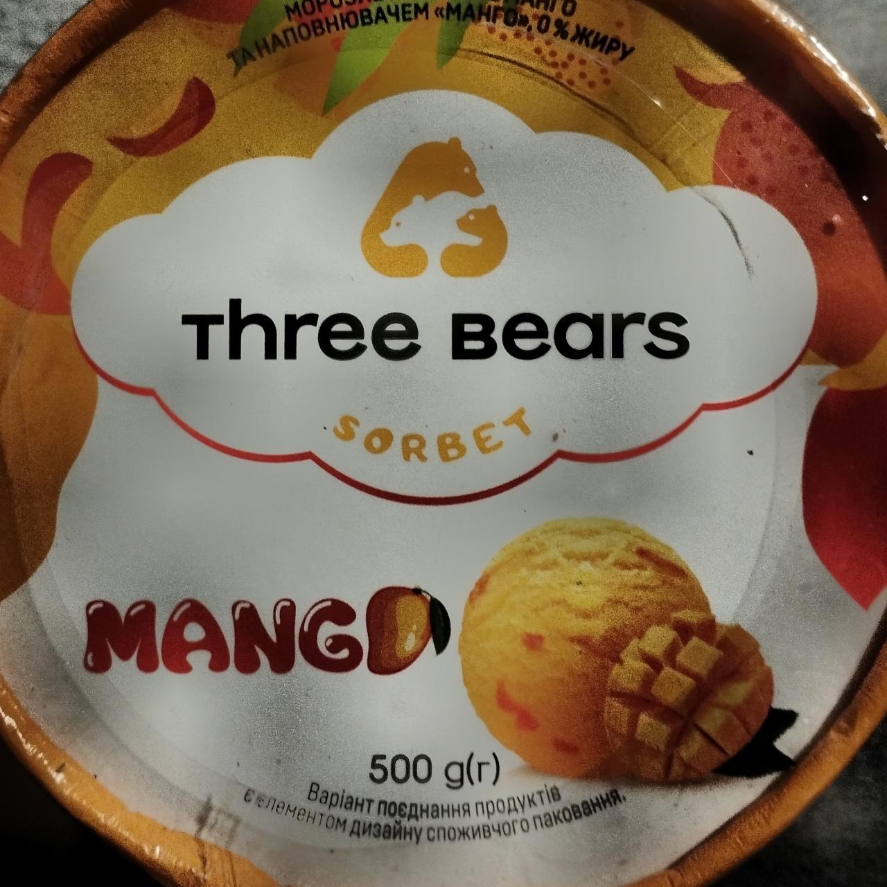 Фото - Морозиво з напонювачем Манго Mango Three Bears Три ведмеді