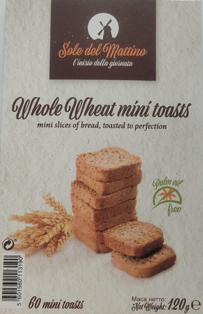 Фото - Міні-тости грінки із цільного пшеничного борошна 22% Sole del Mattino