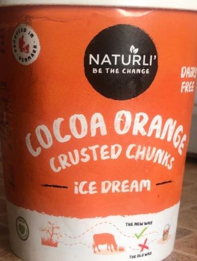 Фото - Морозиво веганське зі смаком Какао-Апельсин NATURLI