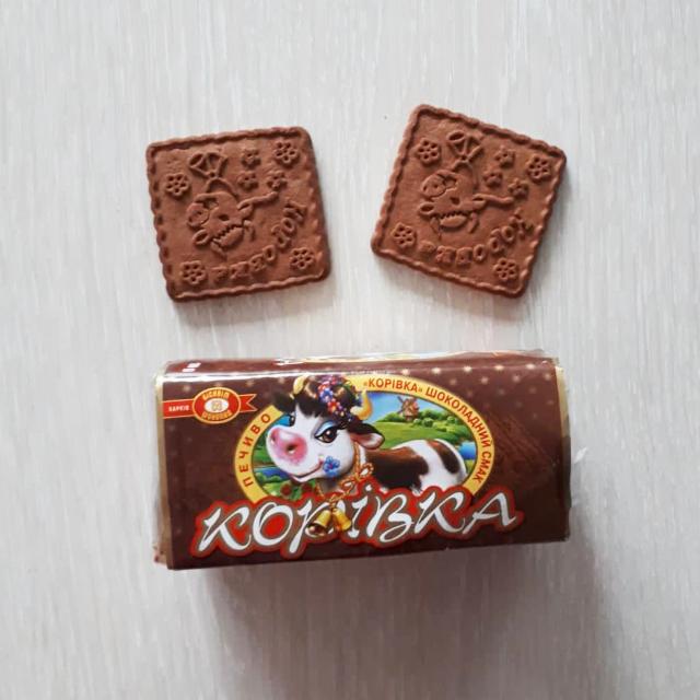 Фото - Печиво Корівка шоколадна Бісквіт Шоколад