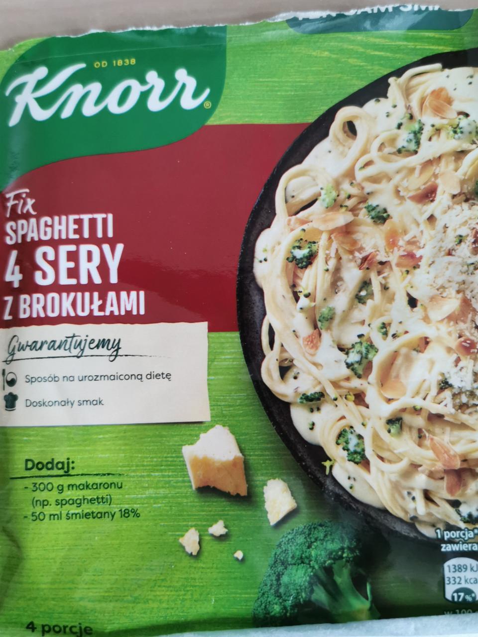 Фото - Fix spaghetti 4 sery z brokułami Knorr