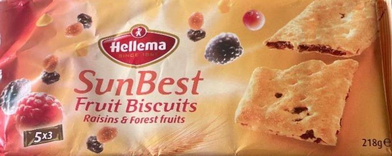 Фото - Фруктове печиво SunBest із родзинками та лісовими фруктами Hellema