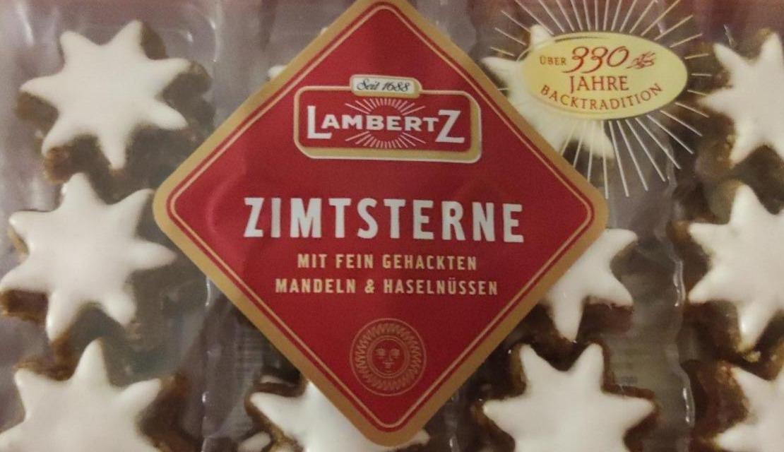 Фото - Печиво глазуроване зірочки Zimtsterne Lambertz