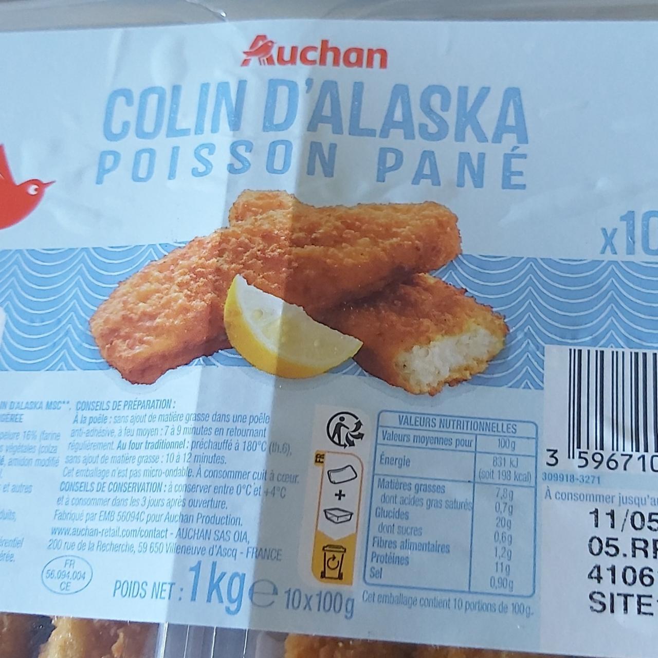 Фото - Colin d'Alaska poisson pané Auchan