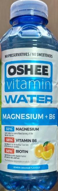 Фото - Vitamin water magnesium +B6 Oshee