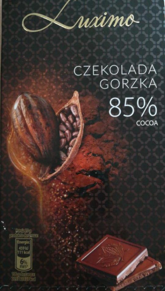 Фото - Шоколад чорний 85% Premium Luximo