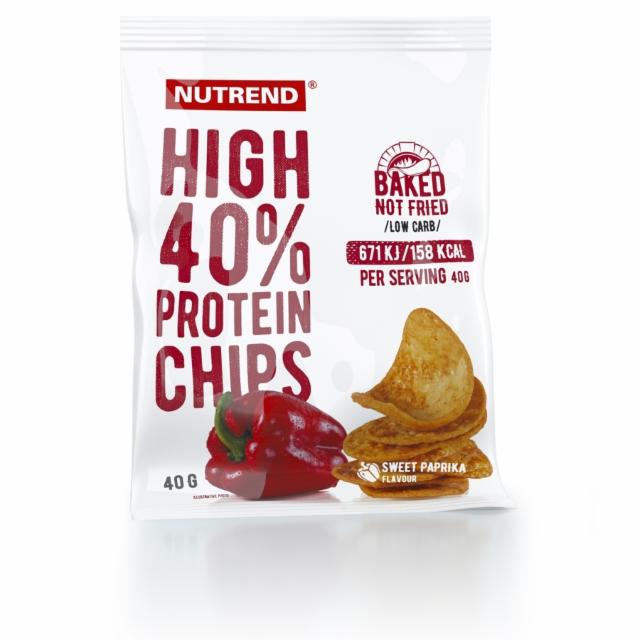 Фото - High 40% protein chips paprika Nutrend