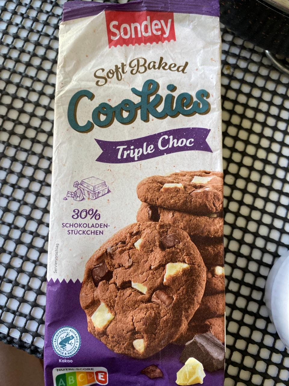 Фото - Печиво шоколадне Cookies Triple Choc Sondey