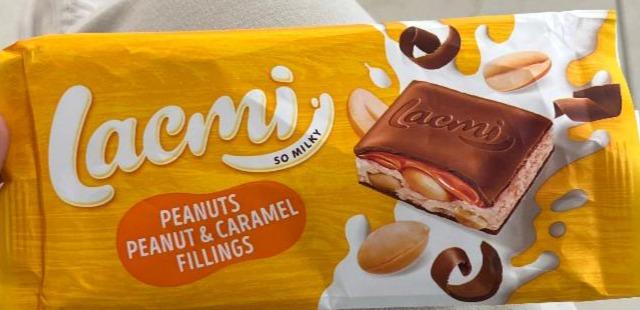 Фото - Шоколад молочний Peanuts Peanut&Caramel Fillings Lacmi Roshen