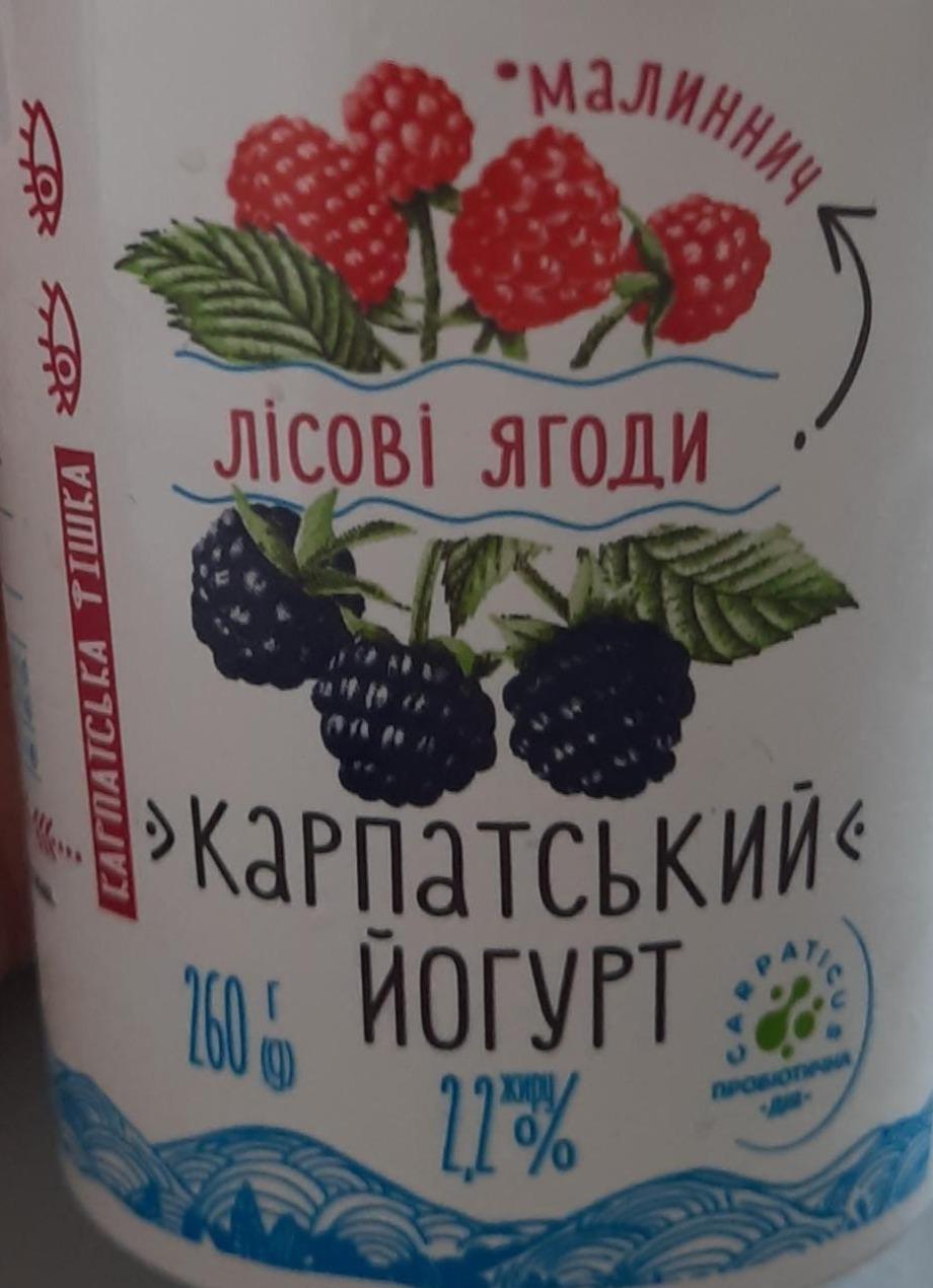 Фото - Йогурт питний Карпатський лісова ягода 2.2% Галичина