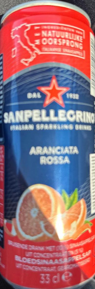 Фото - Напій безалкогольний Aranciata rossa зі смаком червоного апельсину Sanpellegrino
