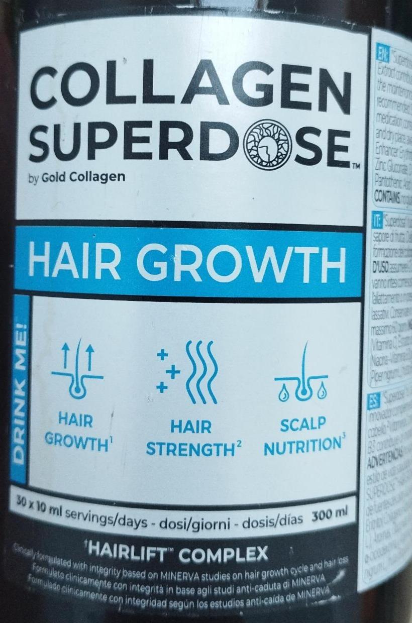 Фото - Протеїн Collagen Superdose для росту волосся Minerva Gold Collagen
