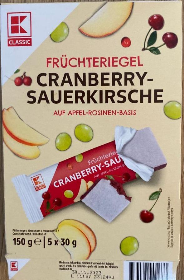 Фото - Früchteriegel cranberry-Sauerkirsche Kaufland