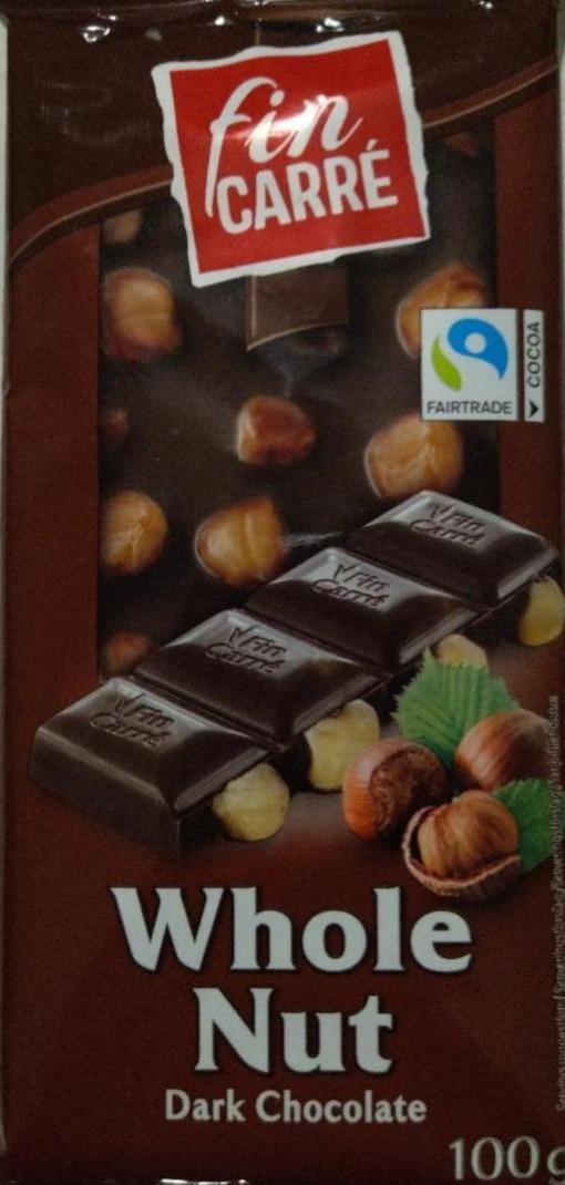 Фото - dark chocolate whole nut Fin Carré