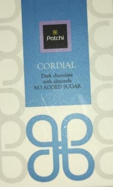 Фото - Темний шоколад з мигдалем без додавання калорій цукру Рatchi