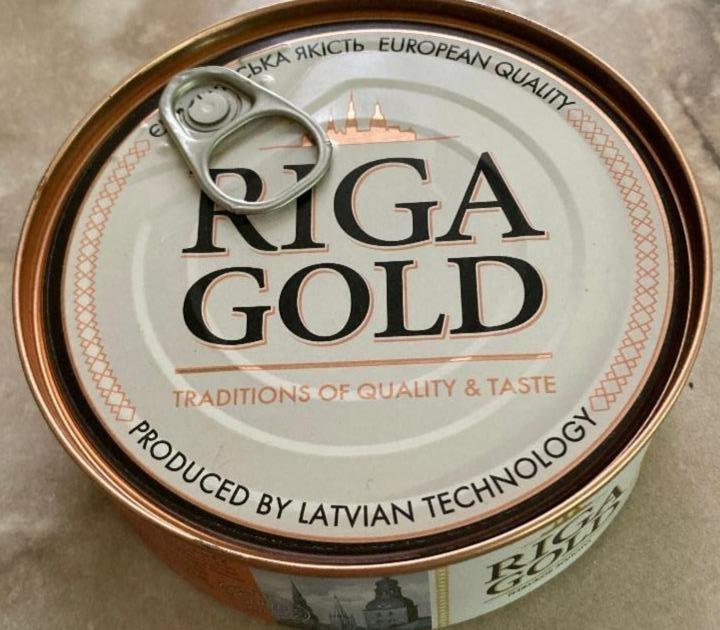 Фото - Консерви рибні стерилізовані Лосось в оливковій олії Riga Gold