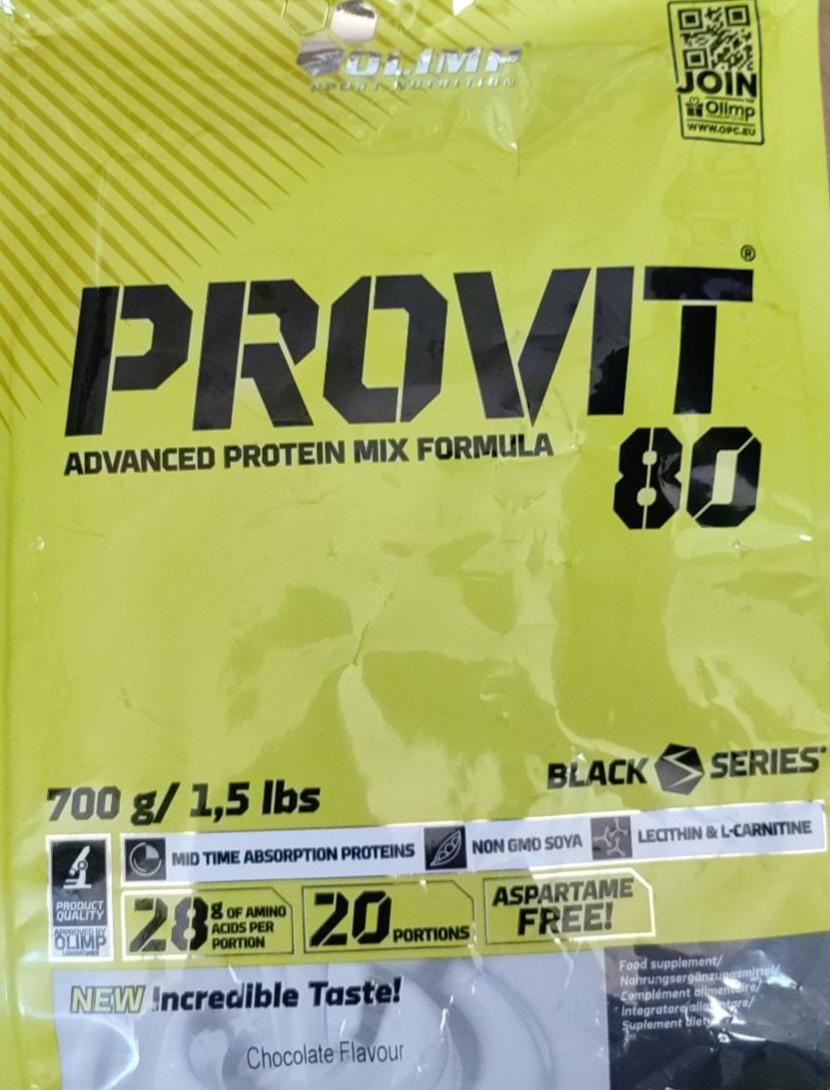 Фото - Формула протеїнової суміші Provit 80 ванільний смак Olimp Nutrition